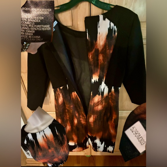 ANTONIO MELANI Hubert Printed Scuba Sheath Dress size 2 - Picture 4 of 7